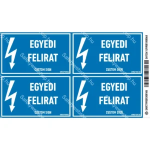 Egyedi felirat matrica / tábla