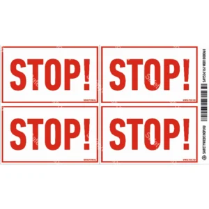 STOP! matrica / tábla