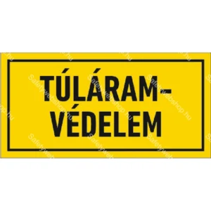 Túláram védelem / Vinyl, öntapadó matrica / 40 mm x 20 mm