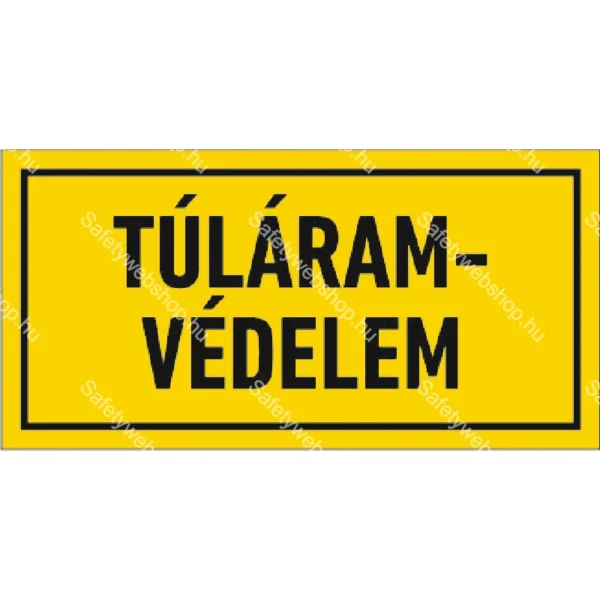 Túláram védelem / Vinyl, öntapadó matrica / 40 mm x 20 mm