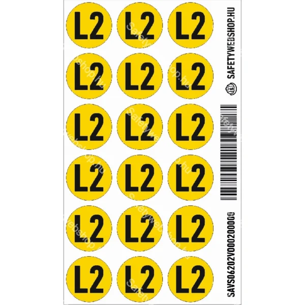 L2 matrica (köt, négyzet alakú) - Image 4
