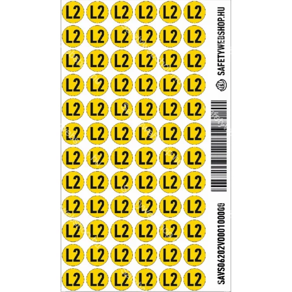 L2 matrica (köt, négyzet alakú) - Image 3