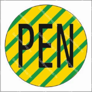 PEN matrica (köt, négyzet alakú)