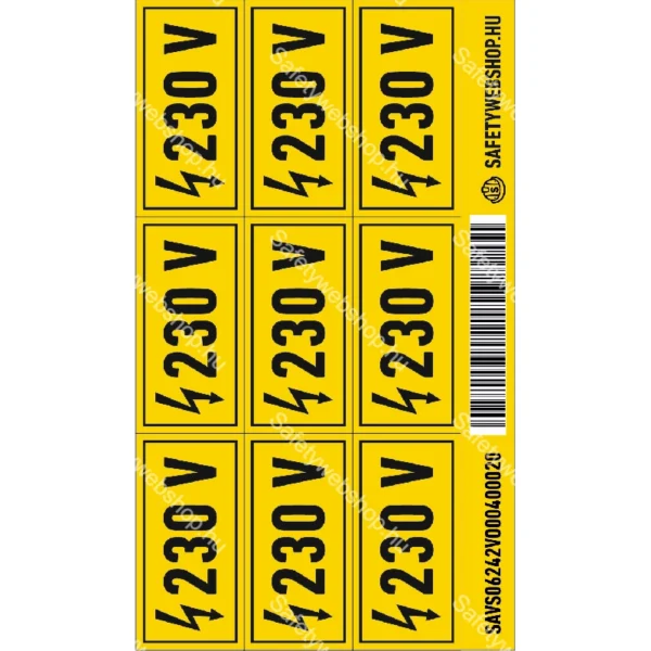 230 V matrica - Image 3