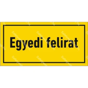 Egyedi felirat matrica