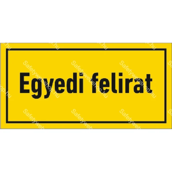 Egyedi felirat matrica