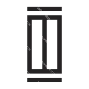 Egyfázisú késes biztosító (1) / Vinyl, öntapadó matrica / 100 mm x 60 mm