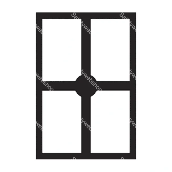 Hálózati leágazás (4) / Vinyl, öntapadó matrica / 100 mm x 60 mm