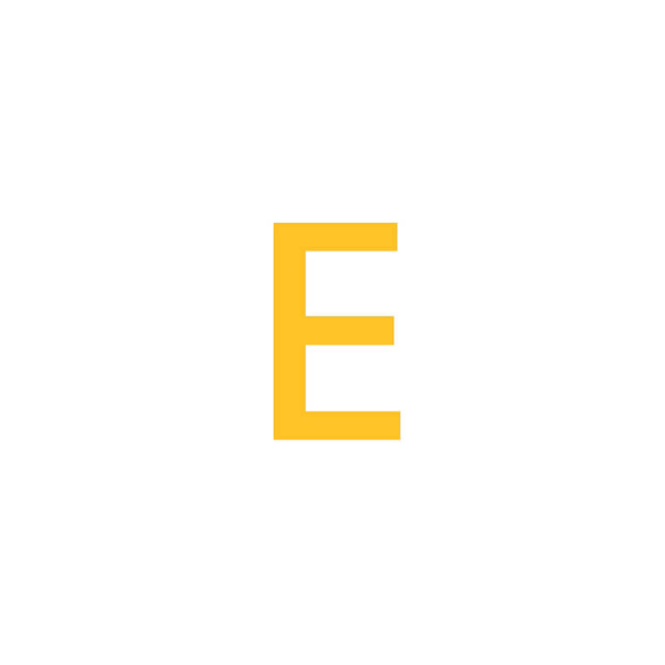 SafetyStripe Smooth, E betű, 95 mm – 180 mm
