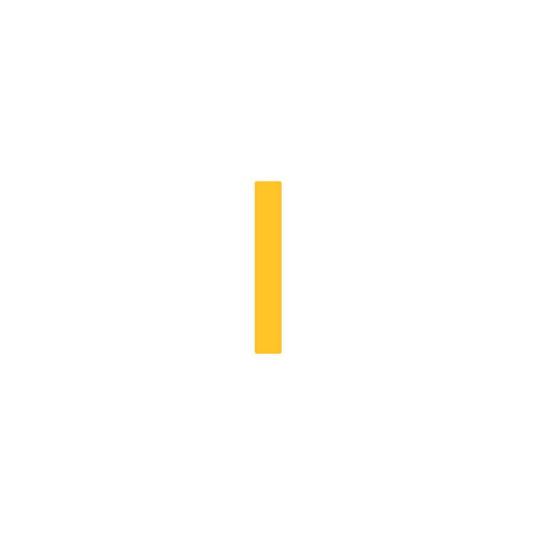 SafetyStripe Smooth, I betű, 95 mm – 180 mm