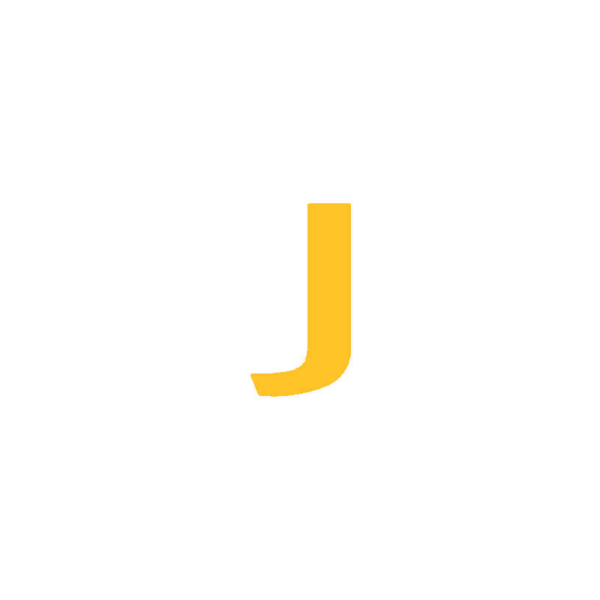 SafetyStripe Smooth, J betű, 95 mm – 180 mm
