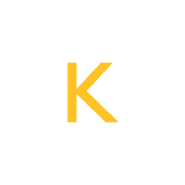 SafetyStripe, K betű, 95 mm – 180 mm