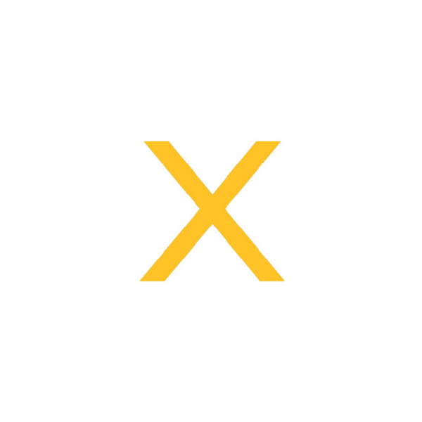 SafetyStripe Smooth, X betű, 95 mm – 180 mm