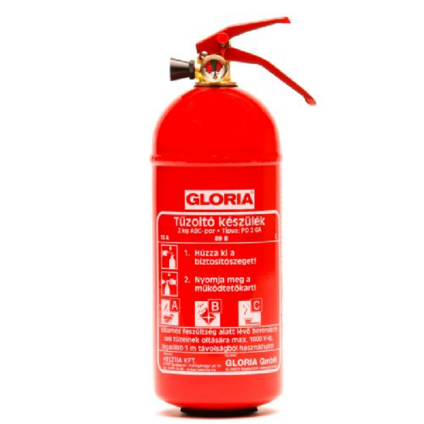 GLORIA PD 2 GA	 - Porral oltó tűzoltó készülék