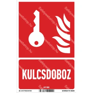 Kulcsdoboz matrica / tábla ( piktogram+ felirat)