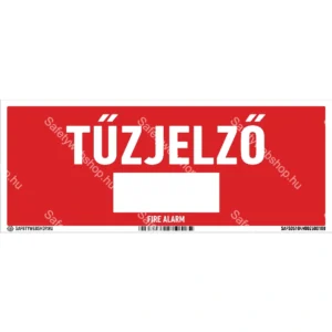 Tűzjelző sorszámoható matrica / tábla (felirat)