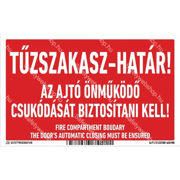 Tűzszakasz-határ! matrica / tábla