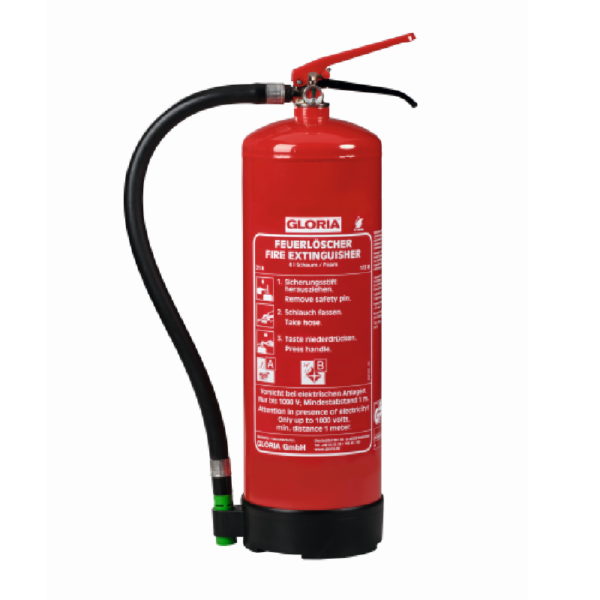 GLORIA SD 9 E - Habbal oltó tűzoltó készülék, fluormentes