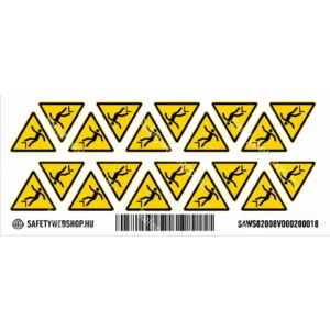 Zuhanásveszély! matrica (ISO 7010-W008 piktogram)