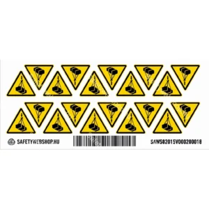 Függő teher matrica (ISO 7010-W015 piktogram)