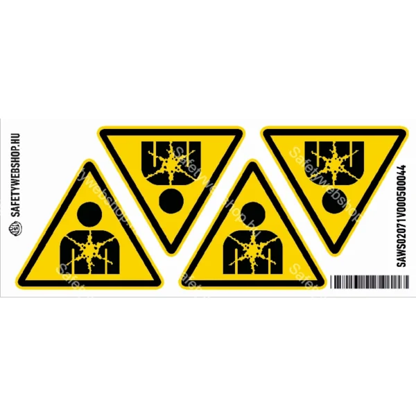 Egészségkárosító anyag vagy keverék! matrica (ISO 7010-W071 piktogram) - Image 3