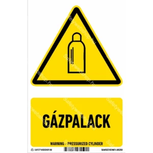 Gázpalack! matrica / tábla