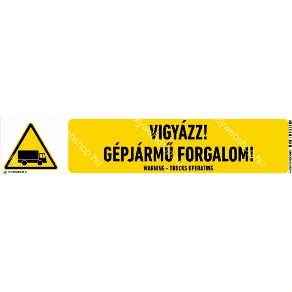 Vigyázz! Gépjármű forgalom! matrica / tábla - Image 2
