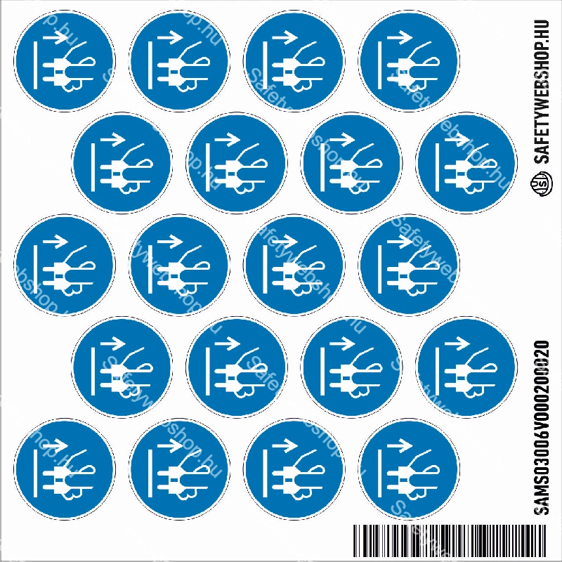 Húzza ki a hálózati csatlakozót! matrica (ISO 7010-M006 piktogram) - Image 2