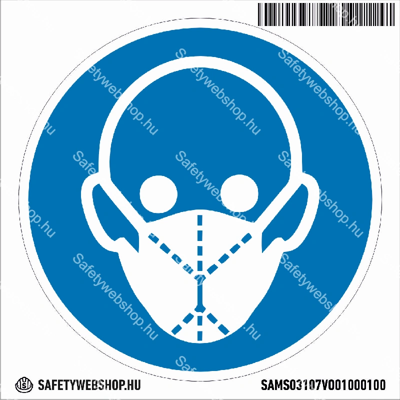 FFP2 maszk használata kötelező! matrica (piktogram) - Image 4