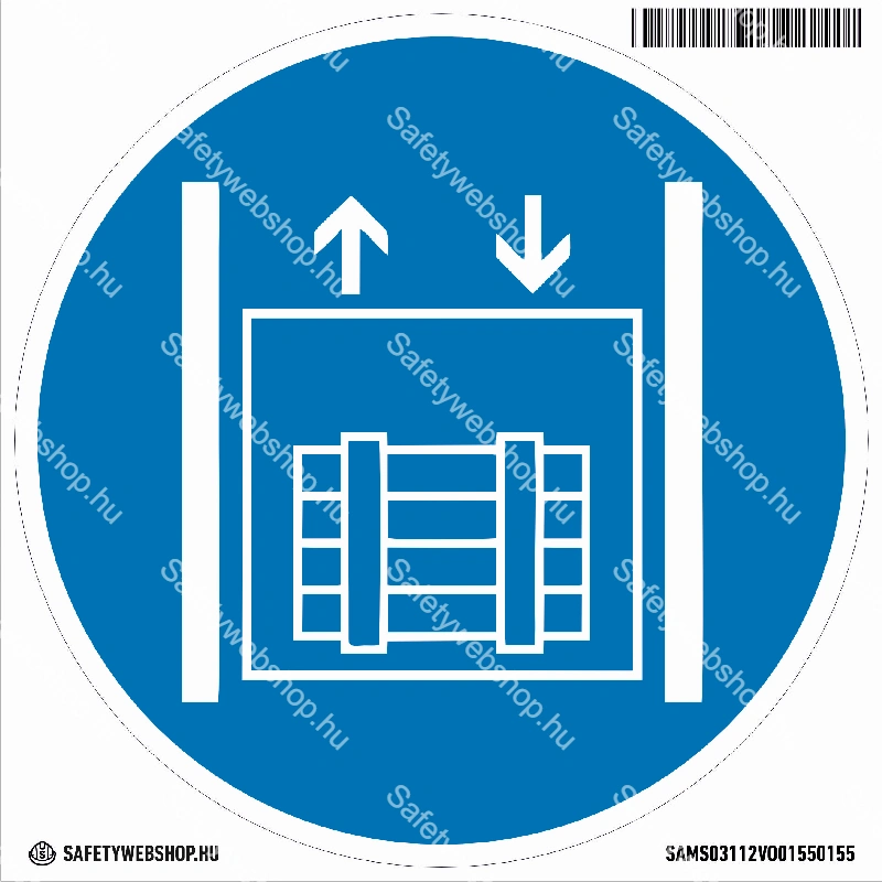 Teherfelvonó matrica (piktogram)