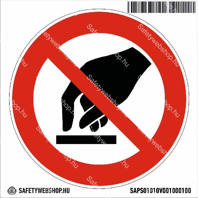 Hozzányúlni tilos! matrica (ISO 7010-P010 piktogram) - Image 4