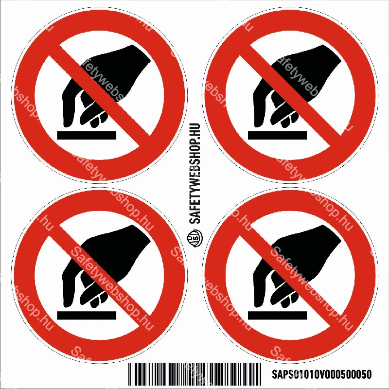 Hozzányúlni tilos! matrica (ISO 7010-P010 piktogram) - Image 3
