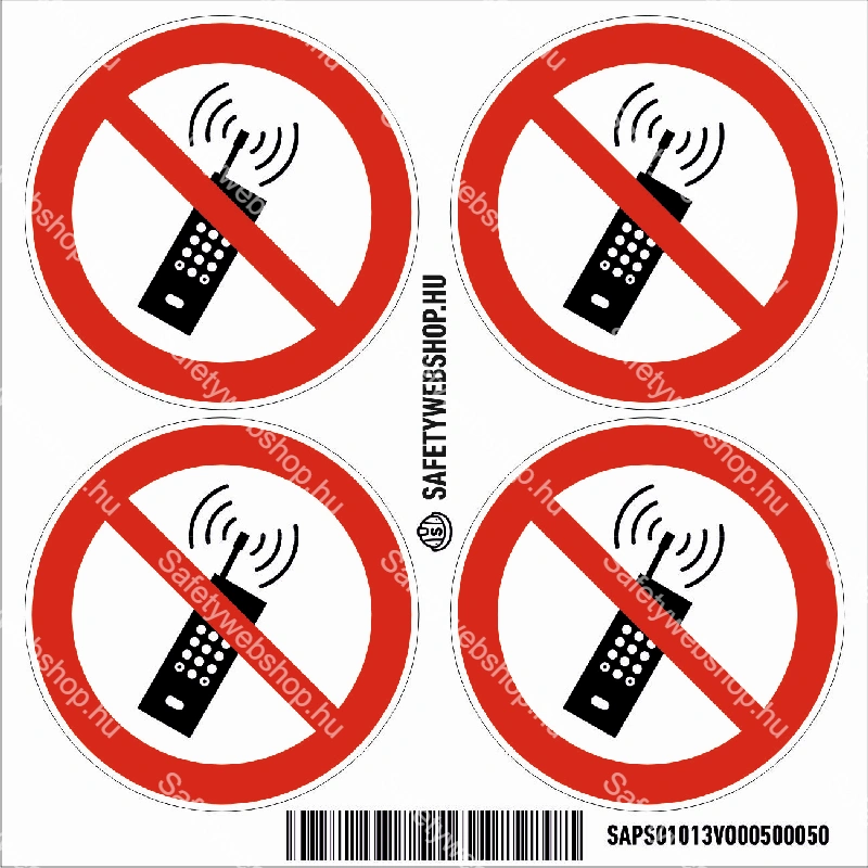 Mobiltelefon használata tilos! matrica (ISO 7010-P013 piktogram) - Image 3