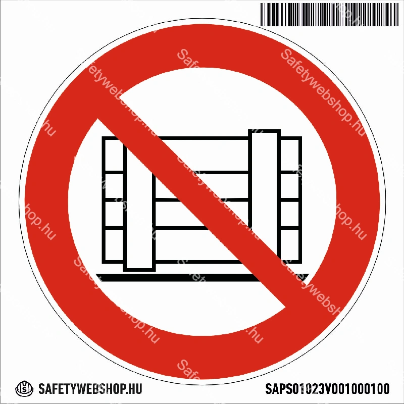 Eltorlaszolni tilos! matrica (ISO 7010-P023 piktogram) - Image 4
