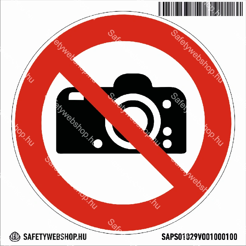 Fényképezni tilos! matrica (ISO 7010-P029 piktogram) - Image 4