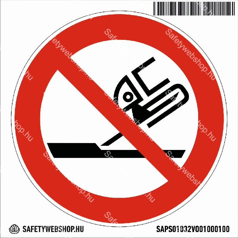 Vágókoronggal csiszolni tilos! matrica (ISO 7010-P032 piktogram) - Image 4