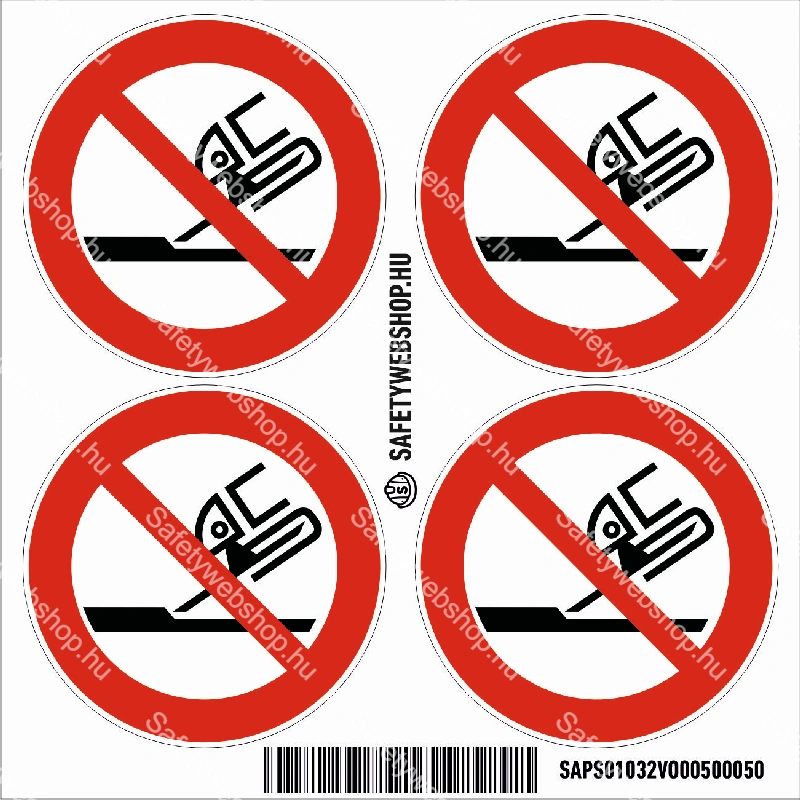 Vágókoronggal csiszolni tilos! matrica (ISO 7010-P032 piktogram) - Image 3