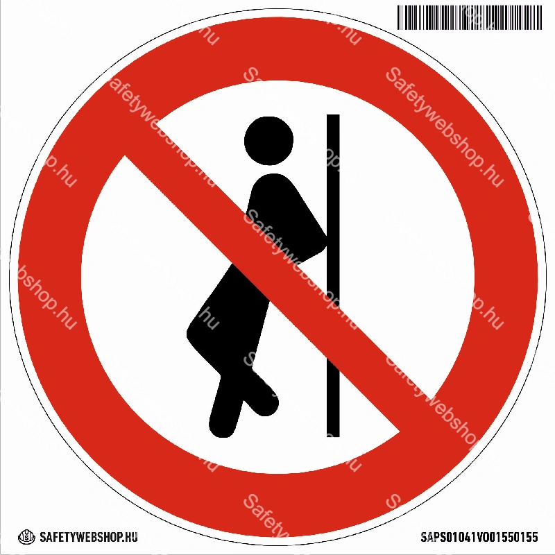 Nekidőlni tilos! matrica (ISO 7010-P041 piktogram)