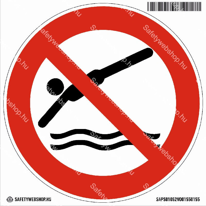 Fejest ugrani tilos! matrica (ISO 7010-P052 piktogram)