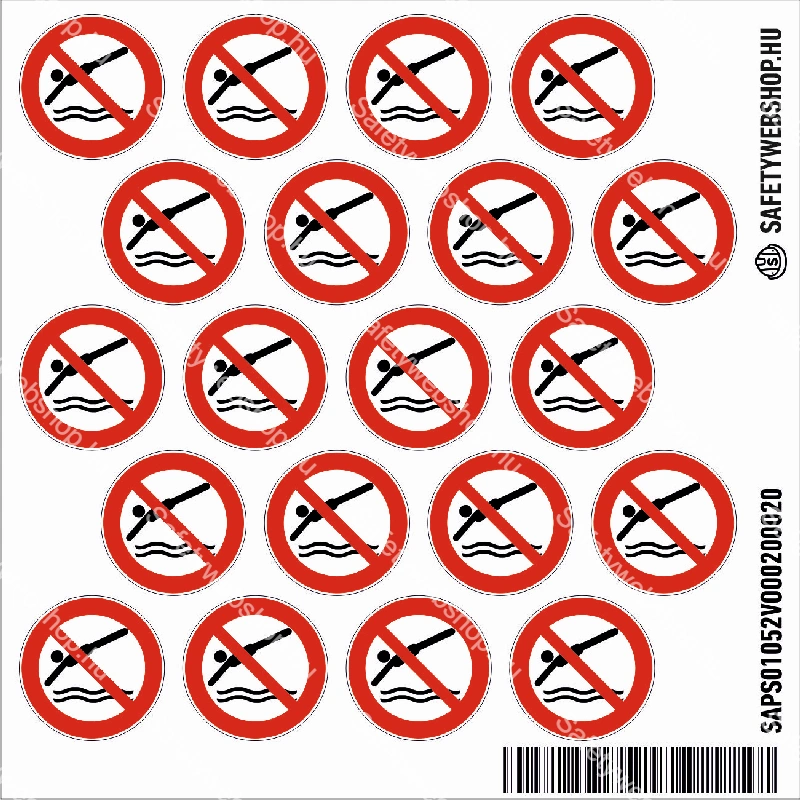 Fejest ugrani tilos! matrica (ISO 7010-P052 piktogram) - Image 2