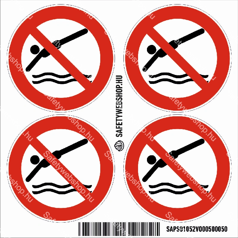 Fejest ugrani tilos! matrica (ISO 7010-P052 piktogram) - Image 3