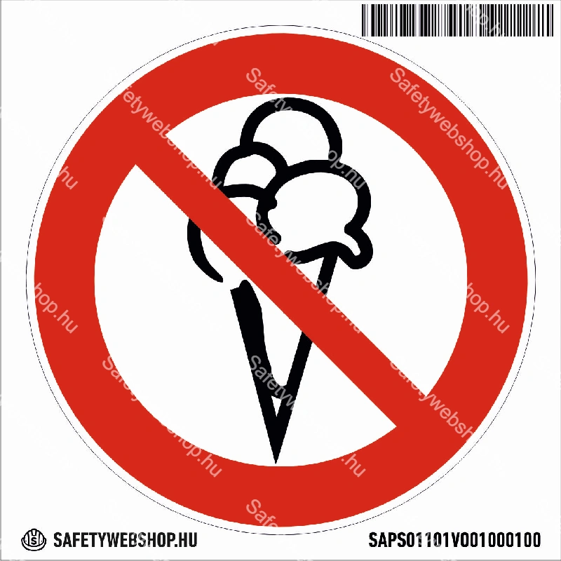 Fagylalttal belépni tilos! matrica (piktogram) - Image 4