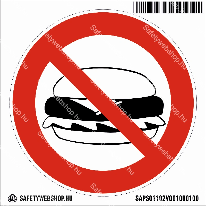 Ételt bevinni tilos! matrica (piktogram) - Image 4