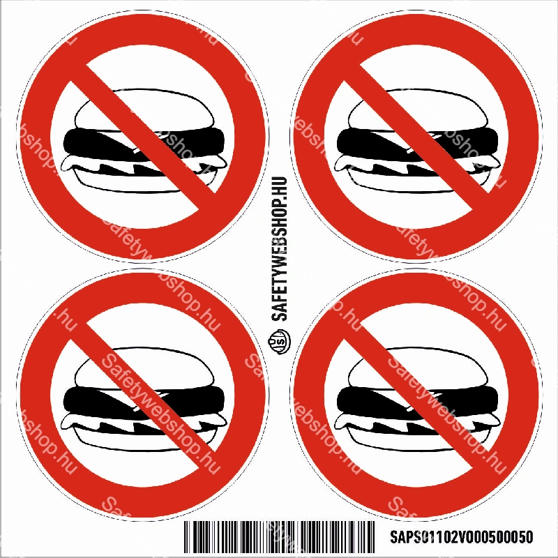 Ételt bevinni tilos! matrica (piktogram) - Image 3