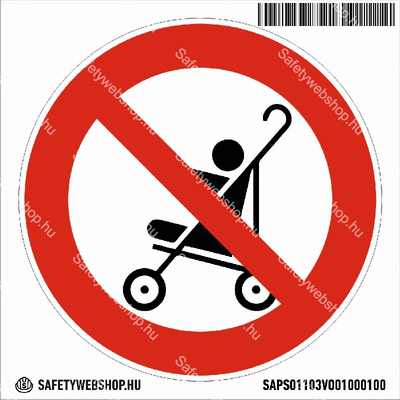 Babakocsival bemenni tilos! matrica (piktogram) - Image 4