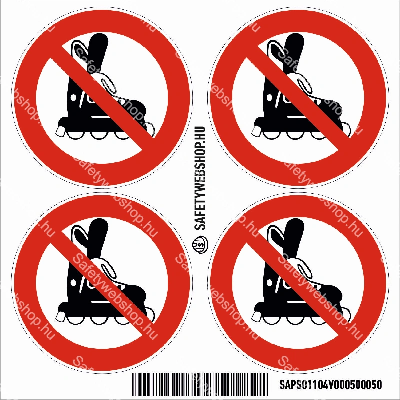 Görkorcsolyázni tilos! matrica (piktogram) - Image 3