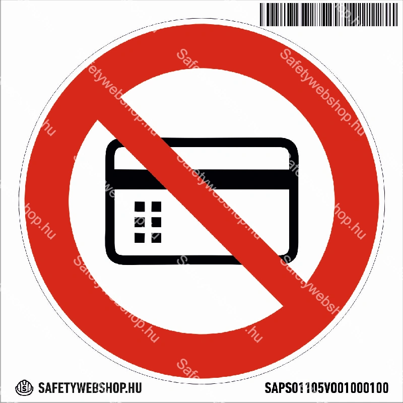 Mágneses vagy elektromos adathordozóval belépni tilos! matrica (piktogram) - Image 4