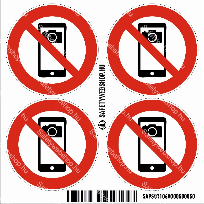 Kamerás telefonok használata tilos! matrica (piktogram) - Image 3
