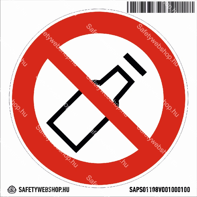 Üveget kidobni tilos! matrica (piktogram) - Image 4