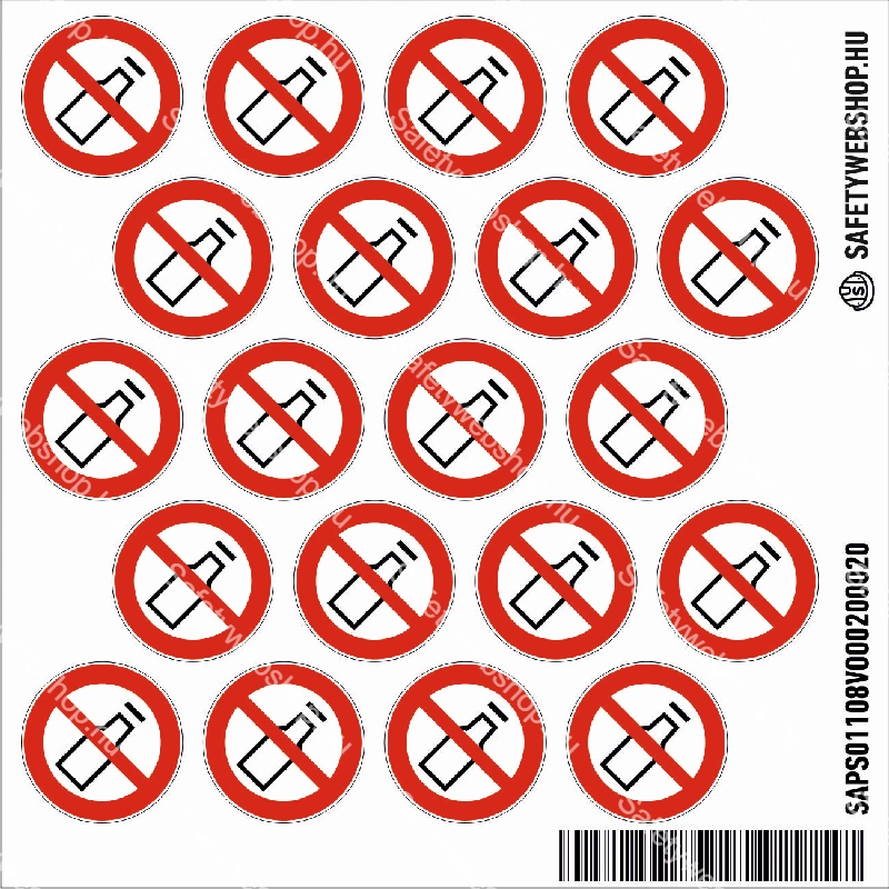 Üveget kidobni tilos! matrica (piktogram) - Image 2